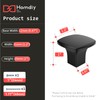 homdiy 5 Pack Cabinet Knobs Matte Black Dresser Knobs, Aluminum
