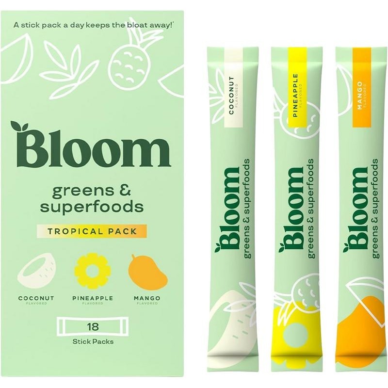 Bloom Nutrition Greens & Superfoods Tropical Pack – 18 Sticks