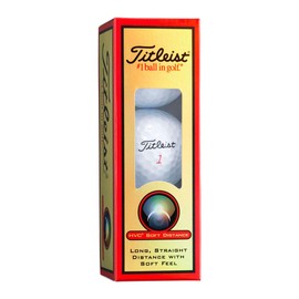 TITLEIST Titleist HVC SOFT DISTANCE Soft Distance, White, Pack of 3