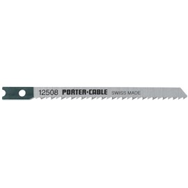 PORTER-CABLE 12508-5 3-5/8-Inch 10 TPI Wood Cutting Universal-Shank Jig Saw Blade (5-Pack)
