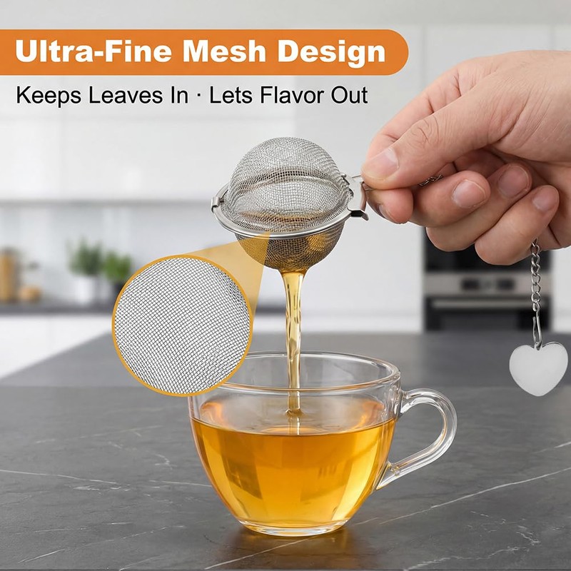 Tea Infuser, Stainless Steel Tea Strainer Ball with Teas Scoop