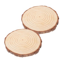 Tofficu 2pcs Wooden Blank Blocks DIY Wood Slices for Centerpieces Home Decor Painted Ornaments
