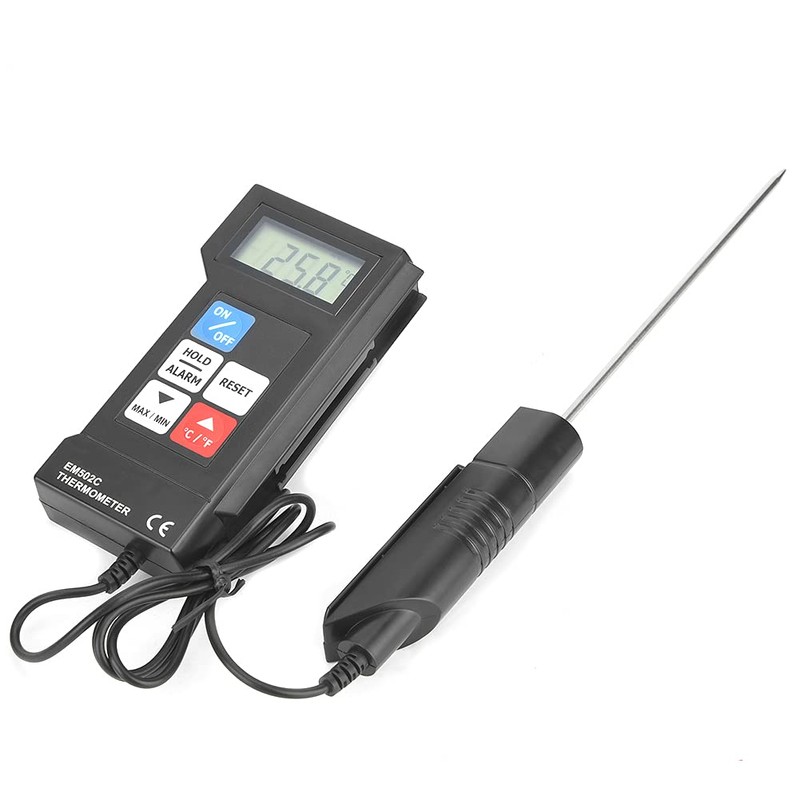 Digital Electronic Thermometer Probe 17CM Fahrenheit/Celsius Switch, Memory Function, Automatic/Manual