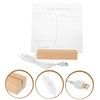 Operitacx Lighted Dry Erase Board LED Note Board LED White