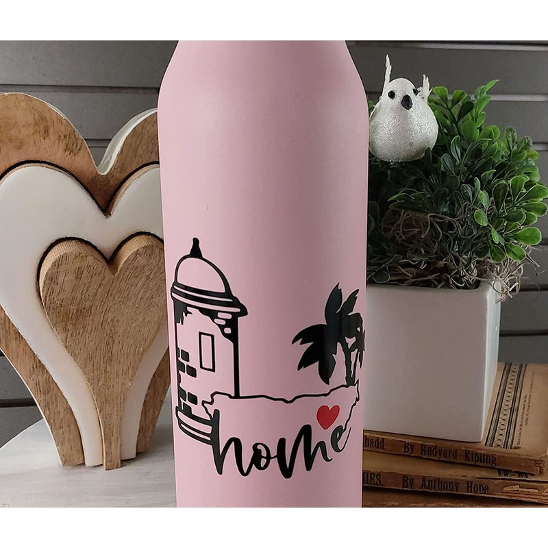 Puerto Rico 2 Pack Decal Sticker Glass Bottle Mug Tumbler