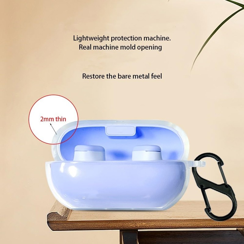 FTRONGRT Case Compatible with Beats Solo Buds, Soft TPU, Scratch-Resistant