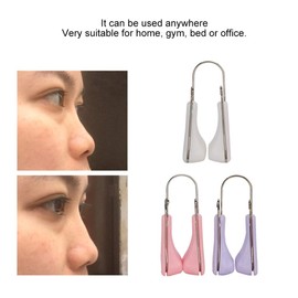 FILFEEL 3Pcs Nose Shaper Lifter Clip, Nose Beauty Up Lifting Soft Safety Silicone Rhinoplasty Nose Bridge Straightener Corrector Slimming Device