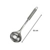 Fackelmann Ladle 32cm Oval Handle Practical Stainless Steel Soup Ladle