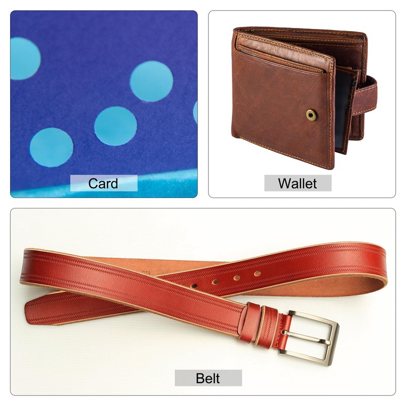 Sourcing Map 12mm Round Hole Punch Tool for Leather, Canvas,
