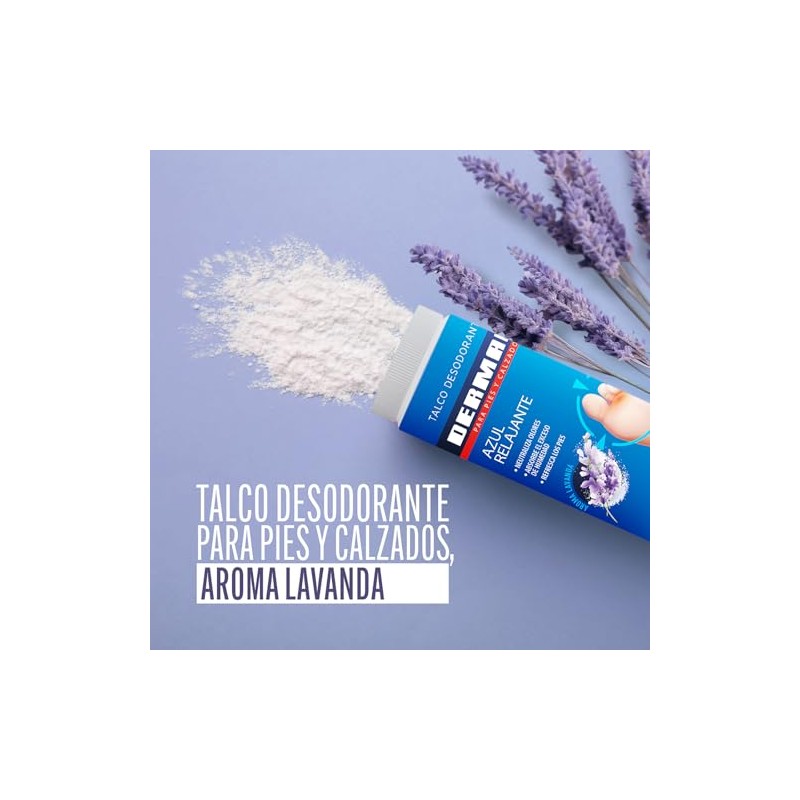 Derman Talco Des Azul 80g, Pack of 1
