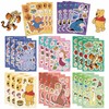 24 Sheets Make a Face Winnie Pooh Bear Stickers for