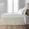 Pleated Bed Skirt with Split Corners-Pleated Dust Ruffle - 15"