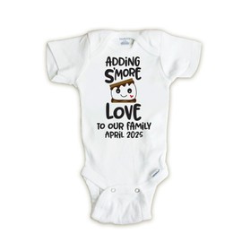 Adding Smore Love To Our Family, Camping Pregnancy Shirt, Baby Announcement Onesie ® (0-3 months)