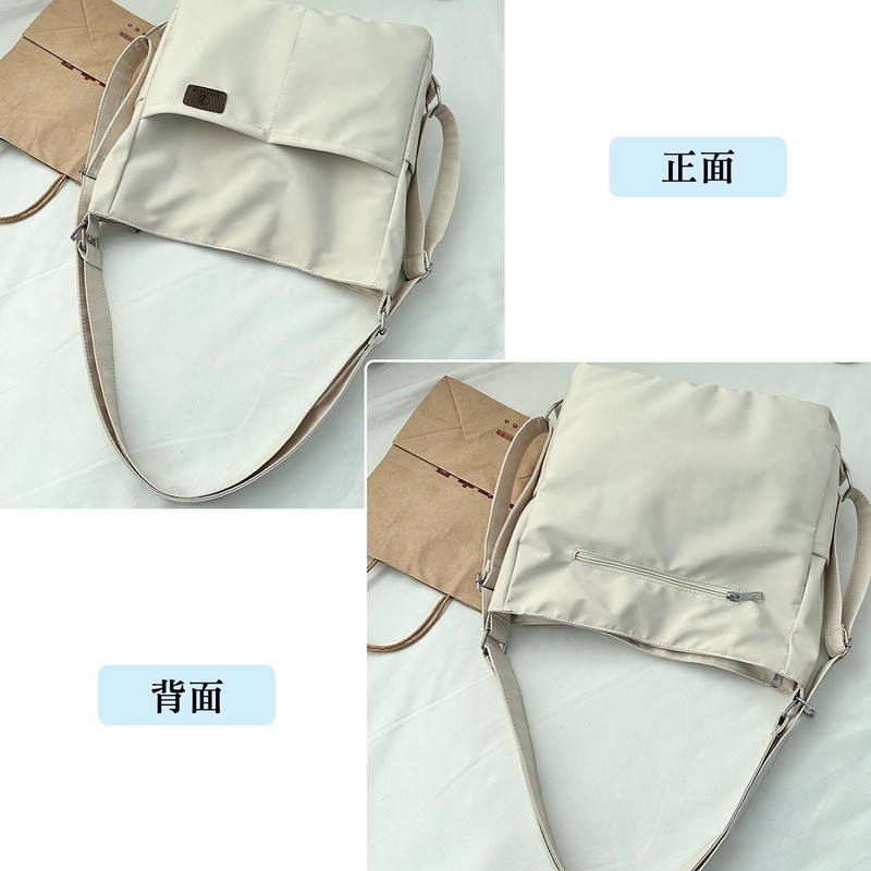 [NOTAG] レディース トートバッグ 大きめ 肩掛け ショルダーバッグ ファスナー付き 3way リュック ショルダー