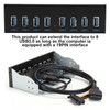 Yctze USB 3.0 Front Panel with 8 Ports Hub and
