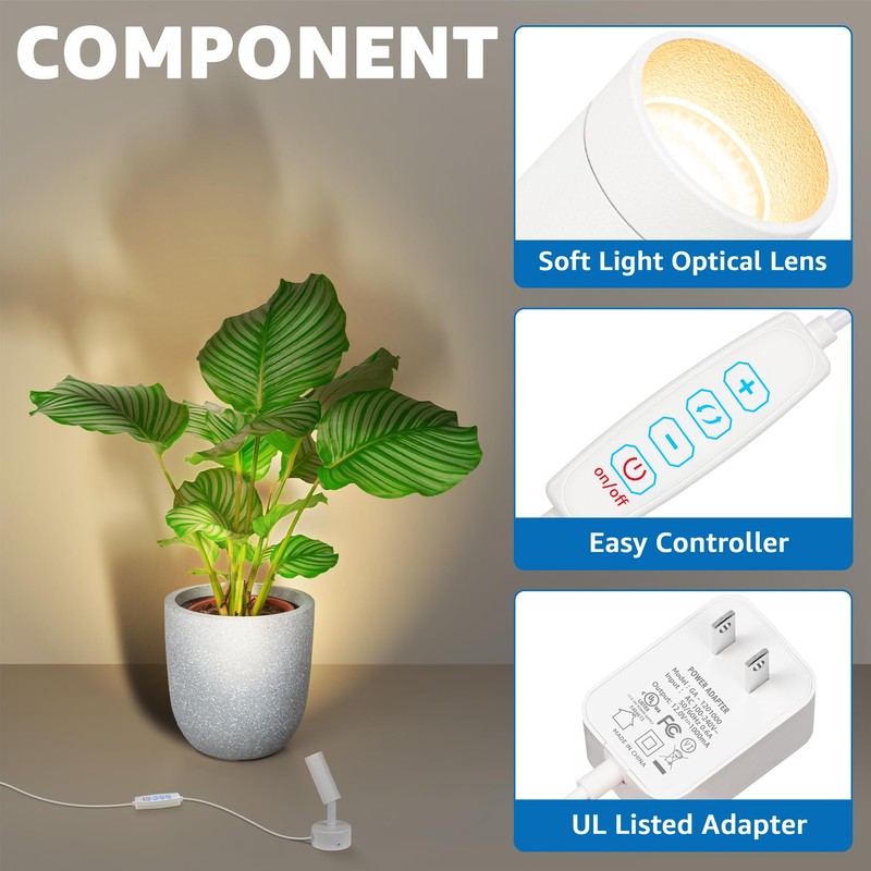 SUNVIE LED Spot Lights Indoor 3W Up Lights With Memory