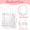 10 Pack Clear PVC Gift Bags, 7.87" x 2.75" x