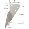 316 Stainless Steel Hurricane Ties H4 18 Gauge H4SS USA