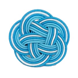 MUSUBINO 19066-TKP01 Men's Lapel Pin, Stylish, Made in Japan, Gift, Present, Tack Pin, Brooch, Pin, Mizuhiki, Water Drawing, Bond, Amulet, Fate, Improve Fortune, Increase Fortune, Made in Japan,