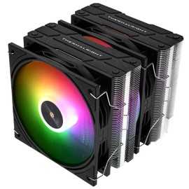 Thermalright Peerless Assassin 120 ARGB Black V3 CPU Air Cooler,6 Heat Pipes CPU Cooling,Dual 120MM CPU Fans,Black Top Cover,for AM4/AM5/Intel lga1851/1700/115X/1200/2011,PC Heat Sink Cooler