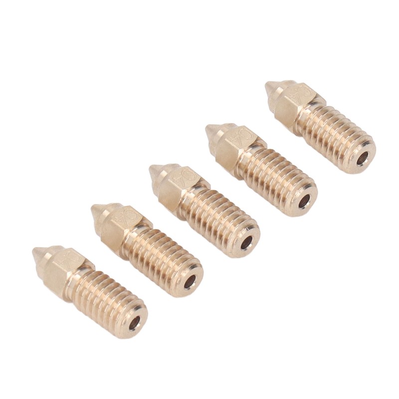 10 Pcs 3D Printer Nozzle Brass 0.4mm M6 High Flow