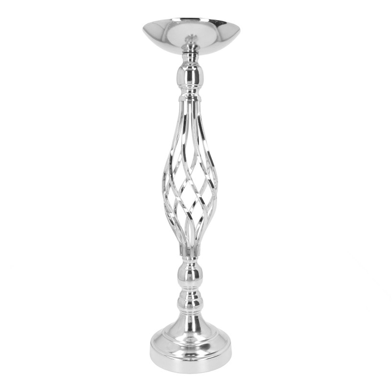 Table Candlestick Ornament Iron Twisted Curb Candle Holder Decorative Ornament