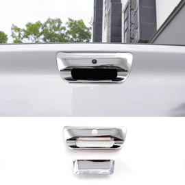 KELEIMAI Car Accessories Fit for Dodge Ram 1500 2024 2023 2022 2021 2020 2019 Tailgate Exterior Door Handle Trim Cover, Rear Trunk Grab Handle Cover Trims (Chrome Silver) ABS 2PCS