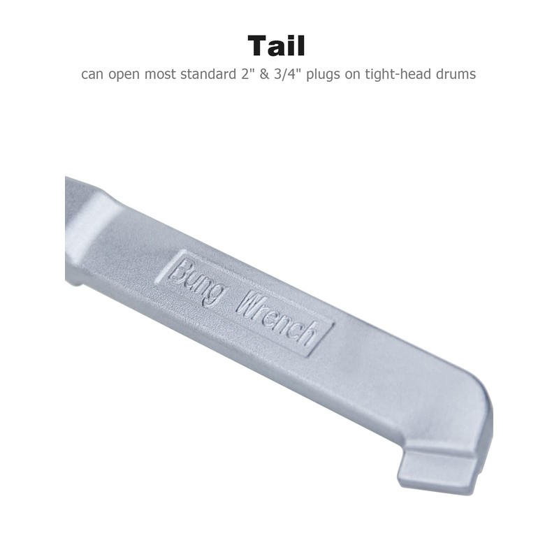 Mellbree Bung Wrench, 55 Gallon Drum Wrench Barrel Drum Opener