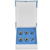 6Pcs Replacement Diamond Microdermabrasion Dermabrasion Tips Stainless Steel Filter Set