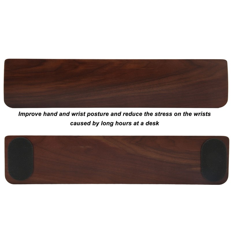 Keyboard Rest Wrist Pad Slip Resistant Fatigue Relief Wooden Hand