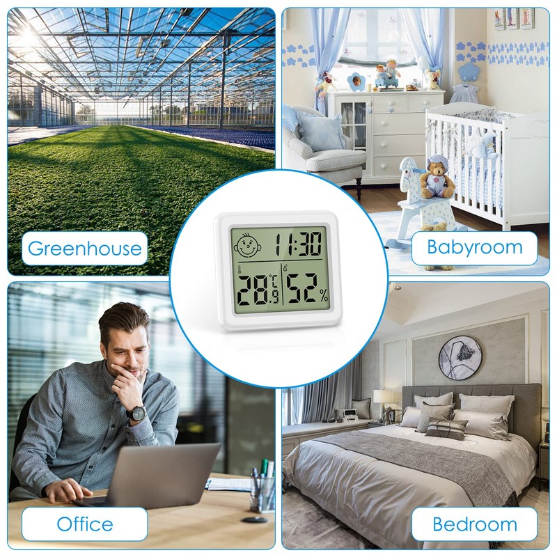 Brifit Digital Mini Thermometer Hygrometer, Hygrometer Indoor with High Accuracy,