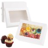 Anscher 12 Sets 14x10x4 Inch White Bakery Boxes Half Sheet