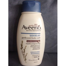 AVEENO Active Naturals Skin Relief Gentle Scent Body Wash, Nourishing Coconut 12 oz (Pack of 6)