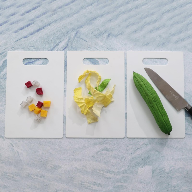 Uumitty Plastic Cutting Board Mat, Kitchen Plastic Chopping Board with