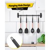 Pack of 4 Silicone Cooking Utensils Set, Non Stick Large