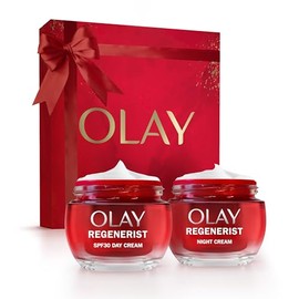 Olay Regenerist Giftset, SPF30 Day Face & Night Cream 50ml, Anti-Wrinkle & Active Firming Skincare Moisturiser for Women, Anti-Ageing Niacinamide and Peptides, Firms, Restores and Hydrates
