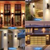 wowlite Modern Outdoor Wall Light with Dusk to Dawn Sensor