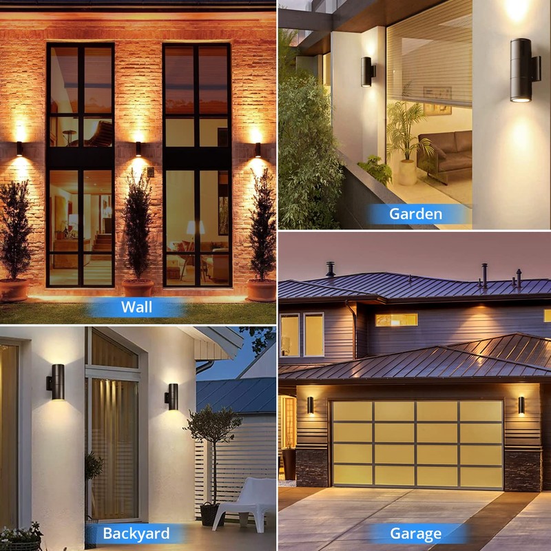 wowlite Modern Outdoor Wall Light with Dusk to Dawn Sensor