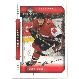 1999-00 Upper Deck MVP Hockey Silver Script Marian Hossa Senators Card #144 WN17
