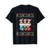 Ugly Xmas Sweater Havanese Dog In Christmas Socks T-Shirt