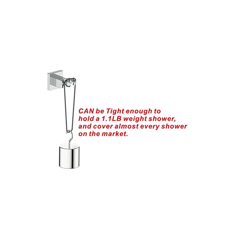 KANARY All Metal Square Handheld Shower Bracket Hand Held Shower