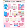 Suhine 10 Set Spa Party Supplies for Girls, Kids Satin