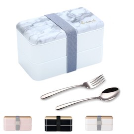 Binoster Original Bento Box Lunch Boxes Lunch Box Food Box Bundle Divider Japanese Style Stainless Steel Cutlery Spoon and Fork