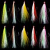 Fishing Bucktail Teasers Hook - 10pcs Bucktail Jigs Saltwater Clouser