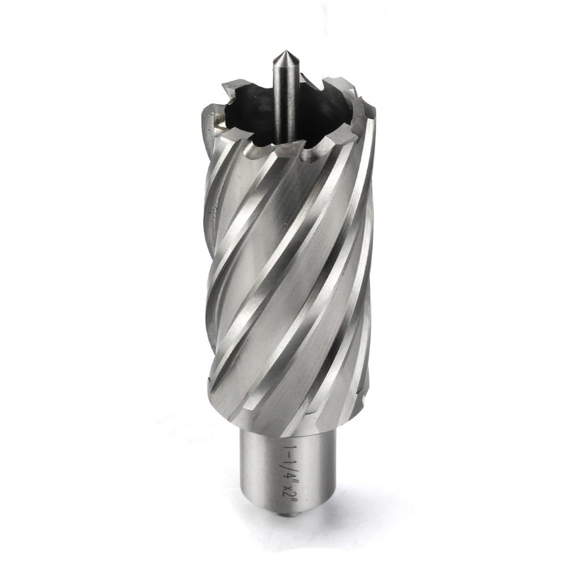 JESTUOUS Annular Cutter 3/4 Inch Weldon Shank 1-1/4 Cutting Diameter