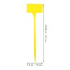 OUNONA Waterproof Plant Markers 30 CM Yellow 10 PCS
