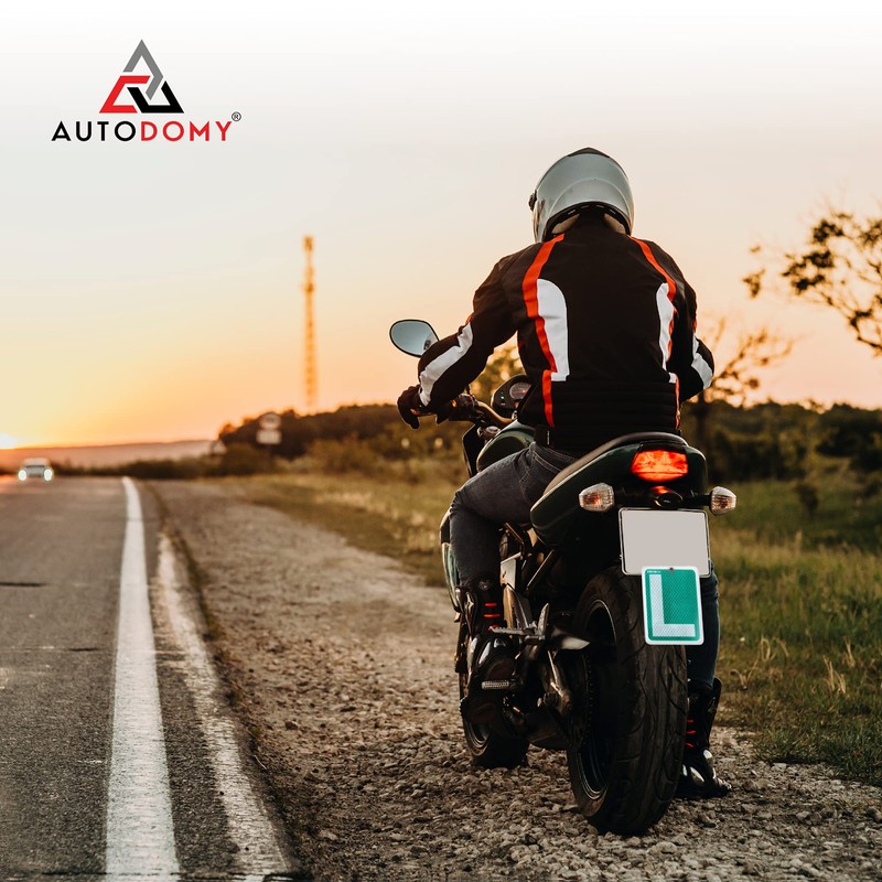 Autodomy Motorcycle Moped Reflective L Shield