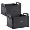 Juvale Foldable Faux Leather Cube Storage Bins - Collapsible Cube
