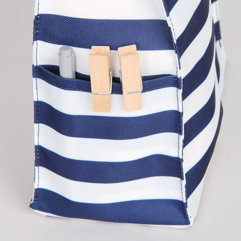 Astro 821-38 Plastic Bag Stocker, Navy, Border Pattern, Hanging, Wall