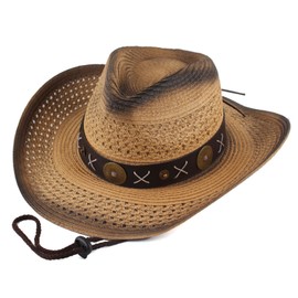 RainFlowwer Hat Band for Womens Cowboy Hat, Hand Made Replacement Hat Belt for Men Western Style Vintage